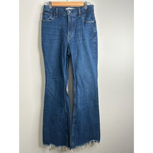 Abercrombie & Fitch The Vintage Flare High Rise Jeans Womens 29 8R Curve Love - Picture 1 of 12